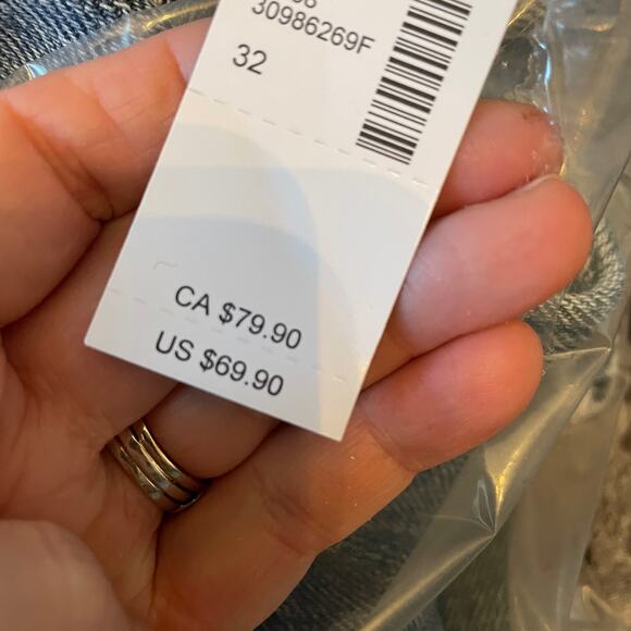 NWT KanCan Nonstretch High Rise Plaid Patch Ripped Boyfriend Jeans - Picture 9 of 11